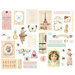 Prima - Miel Collection - Chipboard Stickers With Foil Accents