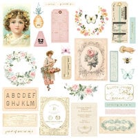 Prima - Miel Collection - Ephemera With Foil Accents - Set 1