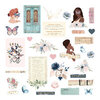 Prima - Indigo Collection - Ephemera With Foil Accents - Set 1