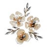 Prima - Indigo Collection - Metal Charms - Flower and Branch
