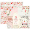 Prima - Strawberry Milkshake Collection - 12 x 12 Double Sided Paper - Sweet Pink