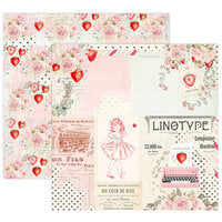Prima - Strawberry Milkshake Collection - 12 x 12 Double Sided Paper - Sweet Pink