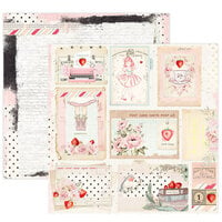 Prima - Strawberry Milkshake Collection - 12 x 12 Double Sided Paper - Dulce