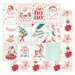 Prima - Candy Cane Lane Collection - 12 x 12 Double Sided Paper - Sweet Christmas