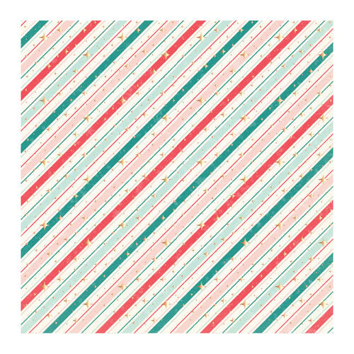 Candy Cane Lane Collection Sweet Christmas 12x12 Vintage Scrapbook Paper  Colors Frame Material Paper Scrapbooking Cardstock Paper Pad