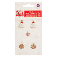 Prima - Candy Cane Lane Collection - Christmas - Enamel Charms