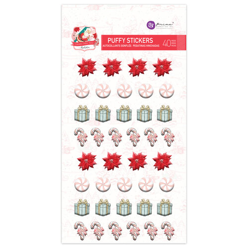 Prima - Candy Cane Lane Collection - Christmas - Puffy Stickers 2
