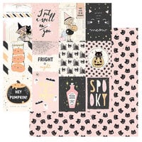 Prima - Luna Collection - Halloween - 12 x 12 Double Sided Paper - Luna Llena