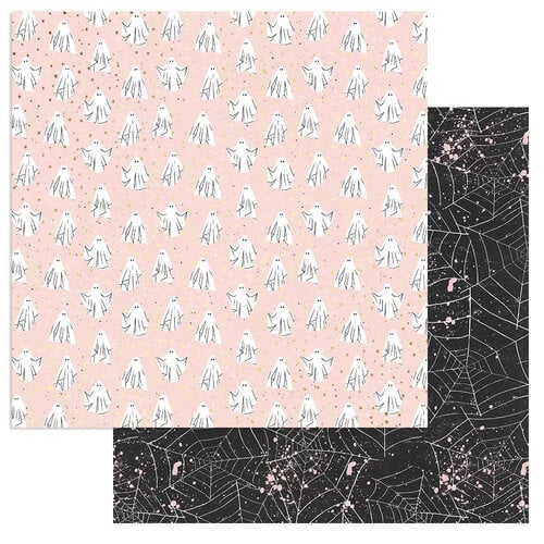 Prima - Luna Collection - Halloween - 12 x 12 Double Sided Paper - Moonlight