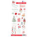 Prima - Candy Cane Lane Collection - 6 x 12 Sticker Sheet