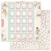 Prima - Love Notes Collection - 12 x 12 Double Sided Paper - Happy Love Day - Foil Accents