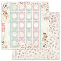 Prima - Love Notes Collection - 12 x 12 Double Sided Paper - Happy Love Day - Foil Accents