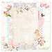 Prima - Love Notes Collection - 12 x 12 Double Sided Paper - Cupid's Heart - Foil Accents