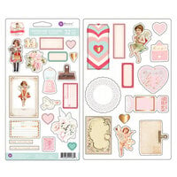 Prima - Love Notes Collection - Chipboard Stickers