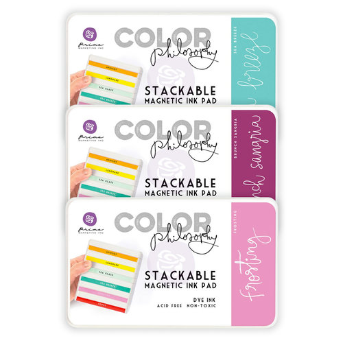 Prima - Color Philosophy - Stackable Magnetic Ink Pads - Trio Pack