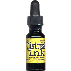 Tim Holtz Distress Ink - 1/2 oz. Reinker - Mustard Seed, CLEARANCE