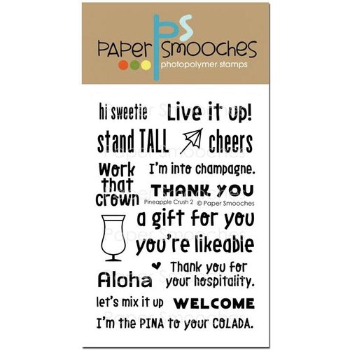 Paper Smooches - Clear Acrylic Stamps - Pineapple Crush 2
