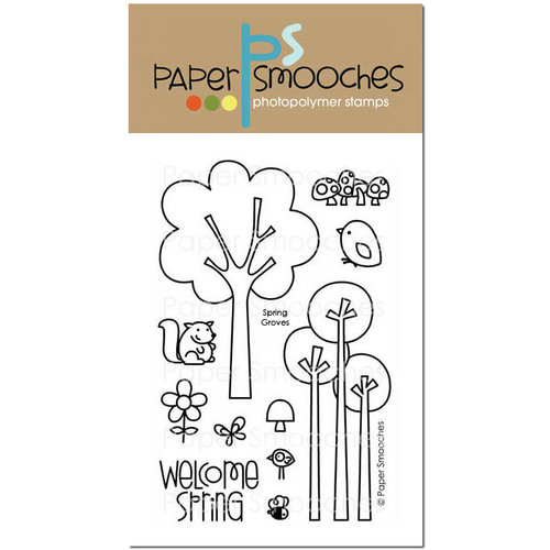Paper Smooches - Clear Acrylic Stamps - Spring Groves