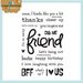 Paper Smooches - Clear Acrylic Stamps - Bosom Buddy
