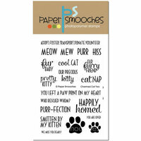 Paper Smooches - Clear Acrylic Stamps - Charmed Cat Two