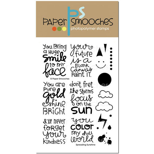 Paper Smooches - Clear Acrylic Stamps - Spreading Sunshine