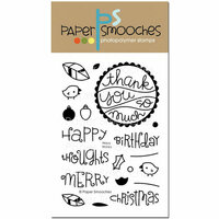 Paper Smooches - Clear Acrylic Stamps - Wavy Wishes
