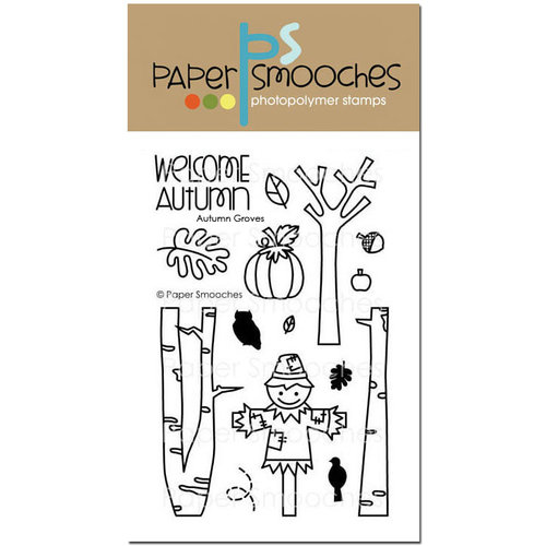 Paper Smooches - Clear Acrylic Stamps - Autumn Groves