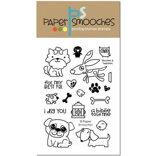 Paper Smooches - Clear Acrylic Stamps - Woofers and Tweeters