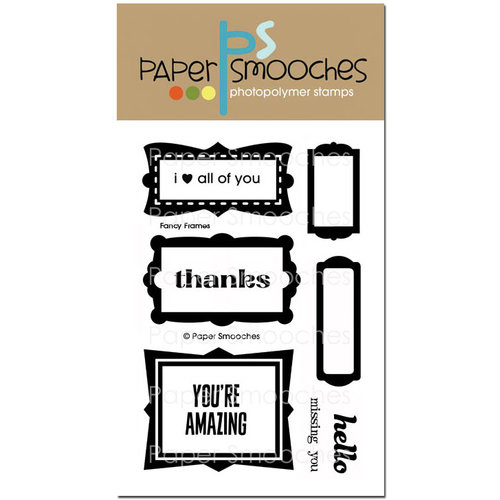 Paper Smooches - Clear Acrylic Stamps - Fancy Frames