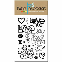 Paper Smooches - Clear Acrylic Stamps - Lots of Love