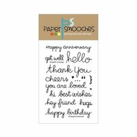 Paper Smooches - Clear Acrylic Stamps - Delightful Greetings