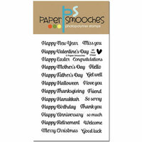 Paper Smooches - Clear Acrylic Stamps - All Year Cheer