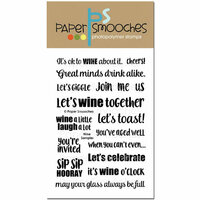 Paper Smooches - Clear Acrylic Stamps - Wine Sampler