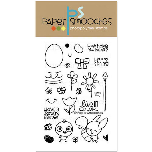 Paper Smooches - Clear Acrylic Stamps - Spring Fling