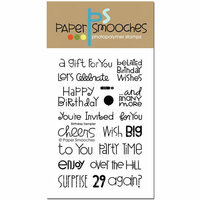 Paper Smooches - Clear Acrylic Stamps - Birthday Sampler