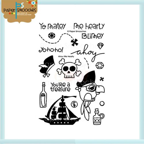 Paper Smooches - Clear Acrylic Stamps - Ahoy Me Hearty