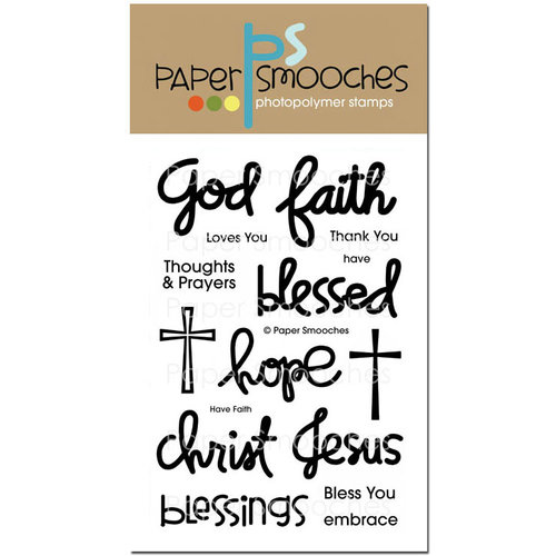 Paper Smooches - Clear Acrylic Stamps - Have Faith