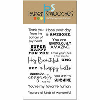 Paper Smooches - Clear Acrylic Stamps - Fun and Flirty