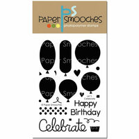 Paper Smooches - Clear Acrylic Stamps - Let's Celebrate