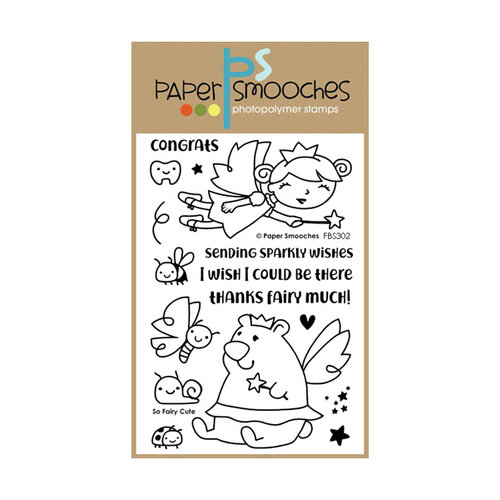 Paper Smooches - Clear Acrylic Stamps - So Fairy Cute