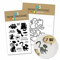 Paper Smooches - Die and Acrylic Stamp Set - Feline Friends Bundle