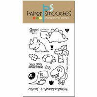 Paper Smooches - Clear Acrylic Stamps - Cuteasaurus