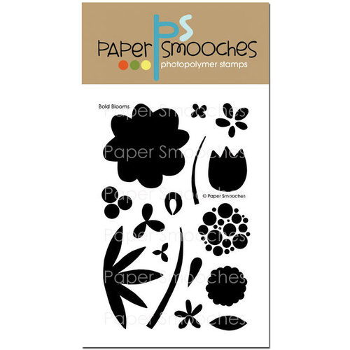 Paper Smooches - Clear Acrylic Stamps - Bold Blooms