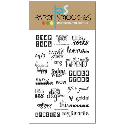 Paper Smooches - Clear Acrylic Stamps - Captured Moments