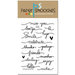 Paper Smooches - Clear Acrylic Stamps - Scripty Sayings