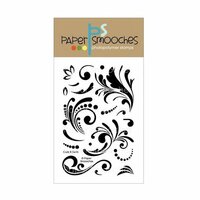 Paper Smooches - Clear Acrylic Stamps - Curls and Swirls