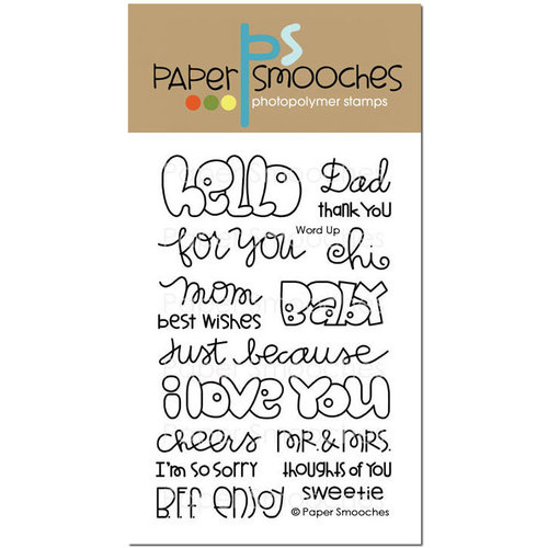 Paper Smooches - Clear Acrylic Stamps - Word Up