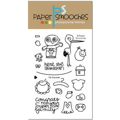 Paper Smooches - Clear Acrylic Stamps - Pip Squeaks