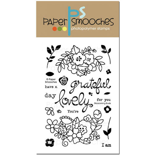 Paper Smooches - Clear Acrylic Stamps - Blossoming Buds