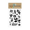 Paper Smooches - Clear Acrylic Stamps - Botanicals Three